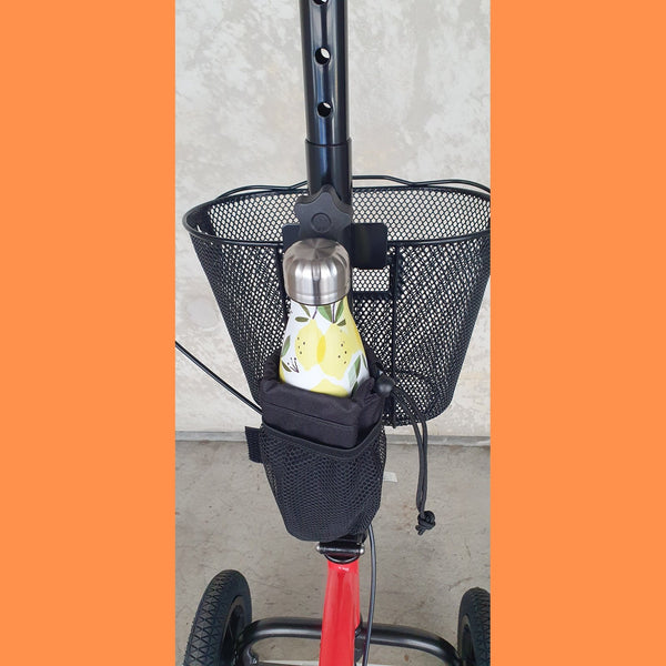 Multi-purpose Cup / Bottle Holder for Knee Scooter, Walker, Stroller, Rollator, Wheelchair